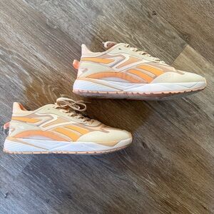 Reebok Women's Athletic Shoes in Cream and Orange